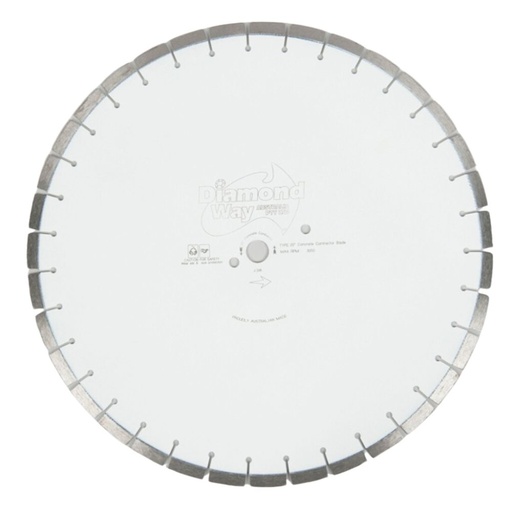 [318745] Diamond Way Contractor Diamond Blade Concrete White 16"