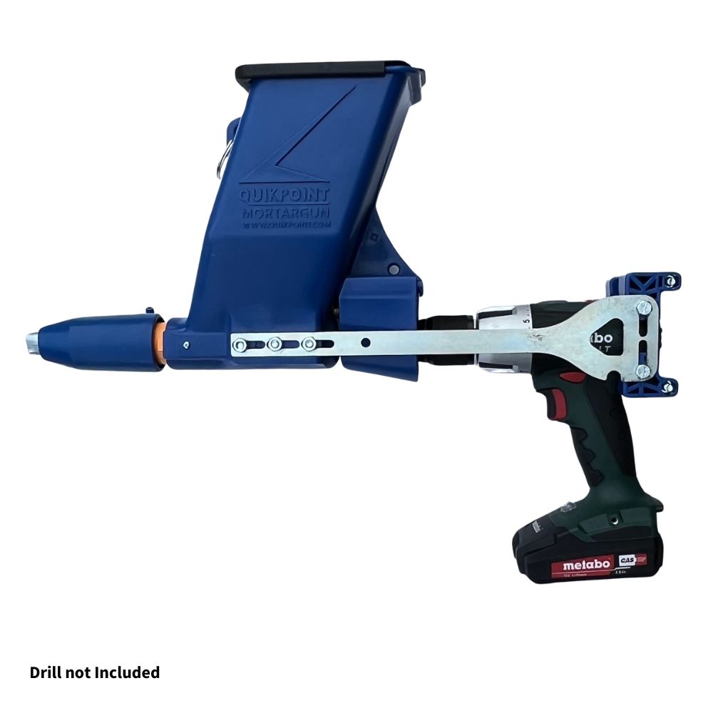Quikpoint Repointing & Grouting Gun with Universal Drill Clamp (W/out Drill)