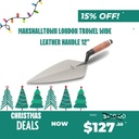 Marshalltown London Trowel Wide Leather Handle 12"