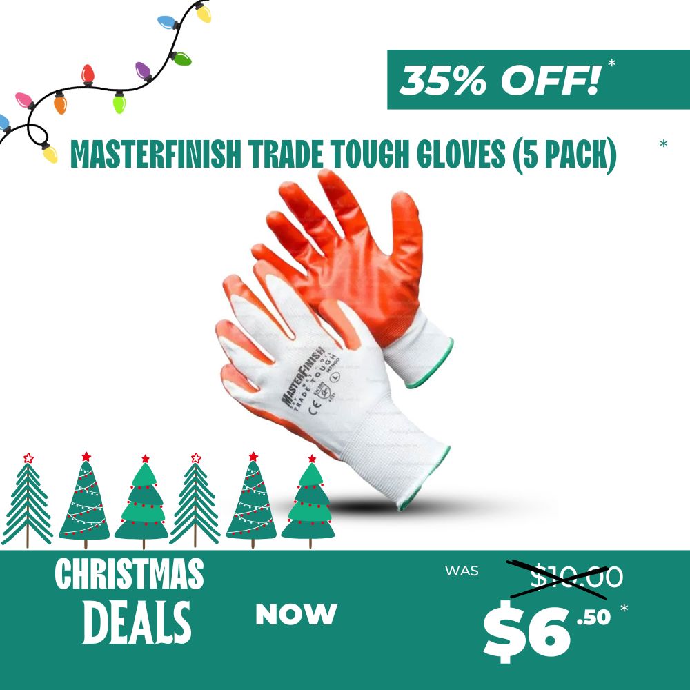 MasterFinish Trade Tough Gloves (One Size 5 Pack)