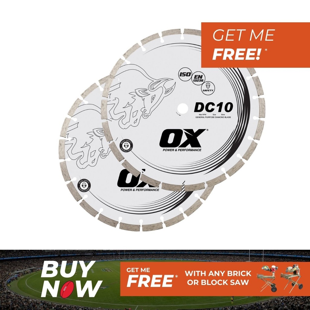 Ox General Purpose Diamond Blade 14" Twin Pack