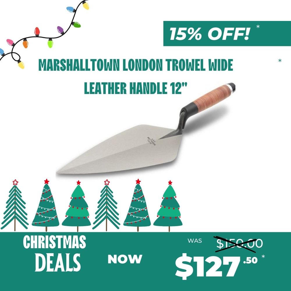 Marshalltown London Trowel Leather Handle 12"