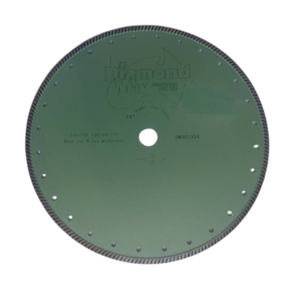 Diamond Way Continuous Rim Diamond Blade Green 14"