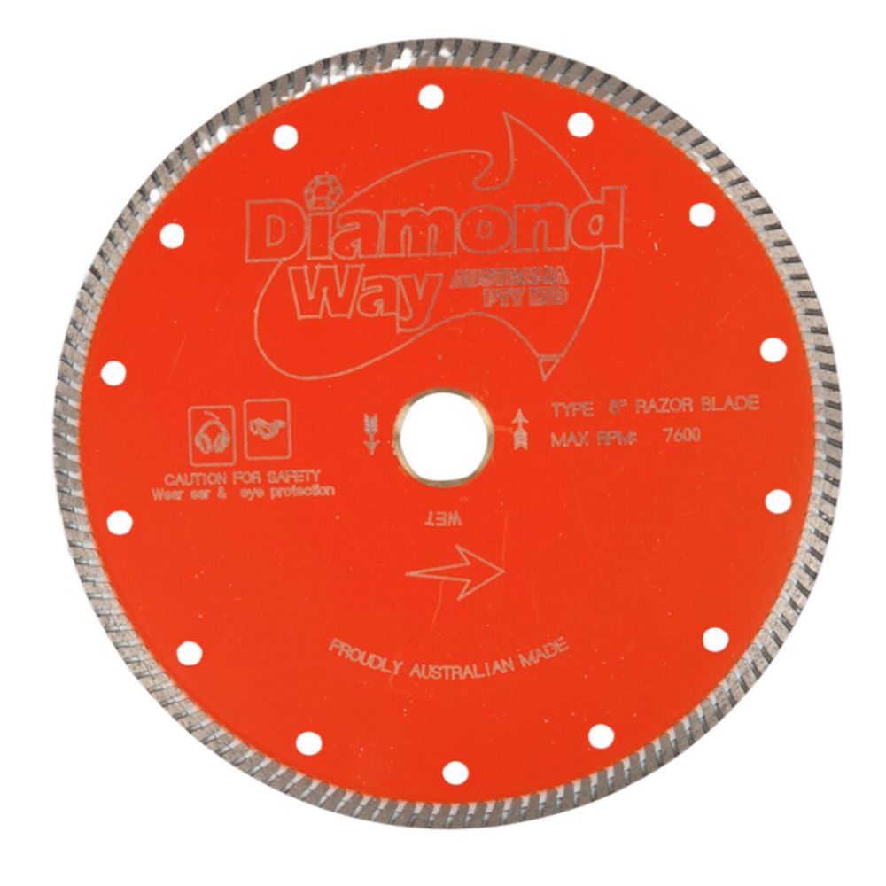 Diamond Way Turbo Blade Orange Porcelain & Tile 5"