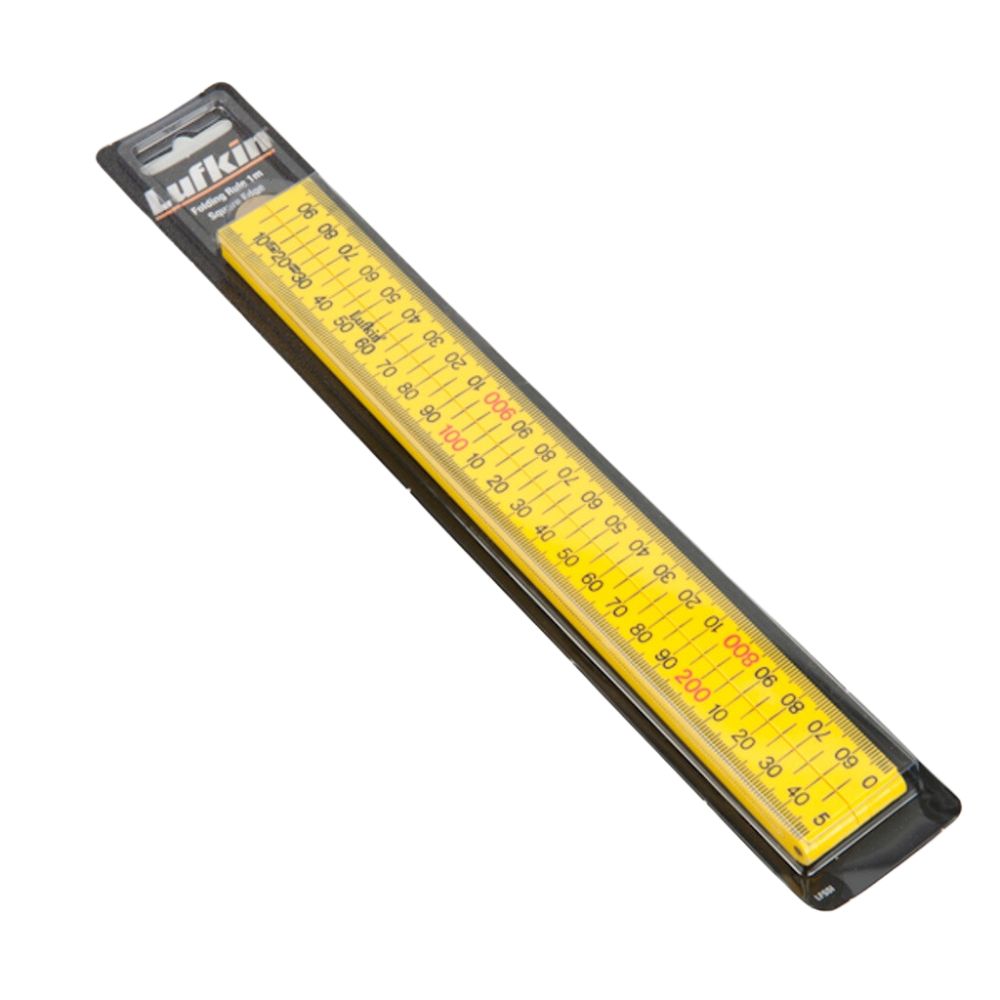Lufkin Yellow Folding Ruler (1m/39", Metric)