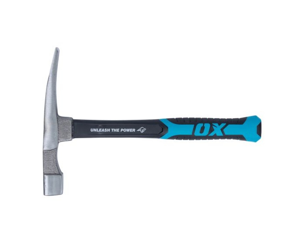 Ox Fibreglass Shaft Brick Hammer - 24oz 