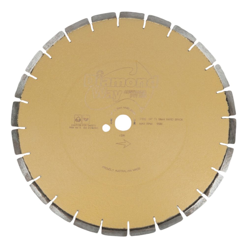 Diamond Way Silent Blade Hard Brick & Bluestone 14"