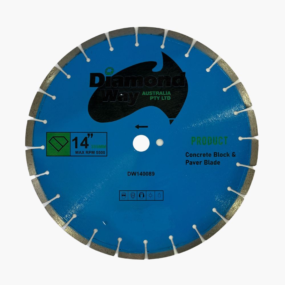 Diamond Way Diamond Blade Paver & Block Blue 14"