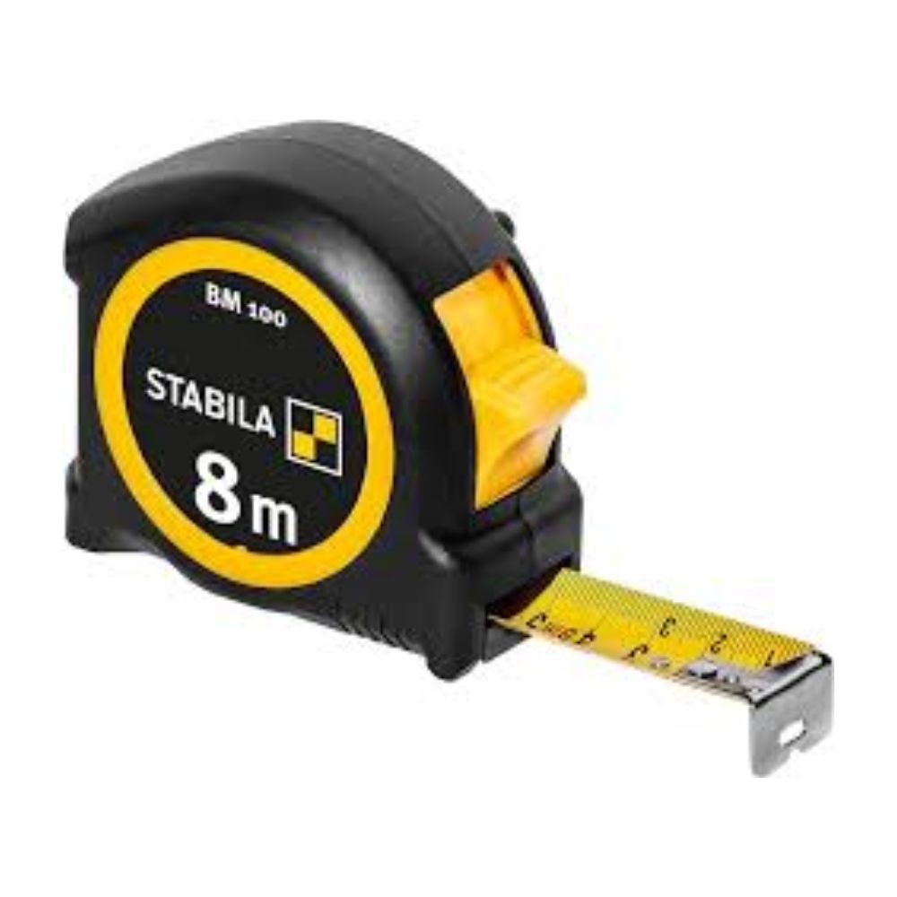 Stabila Pocket Tape Measure (8m, BM100) (19579)