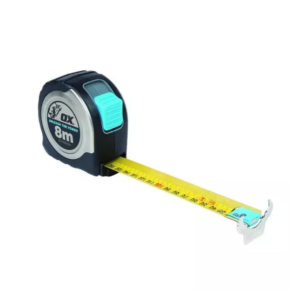 Ox Pro Tape Measure Magnetic 8m
