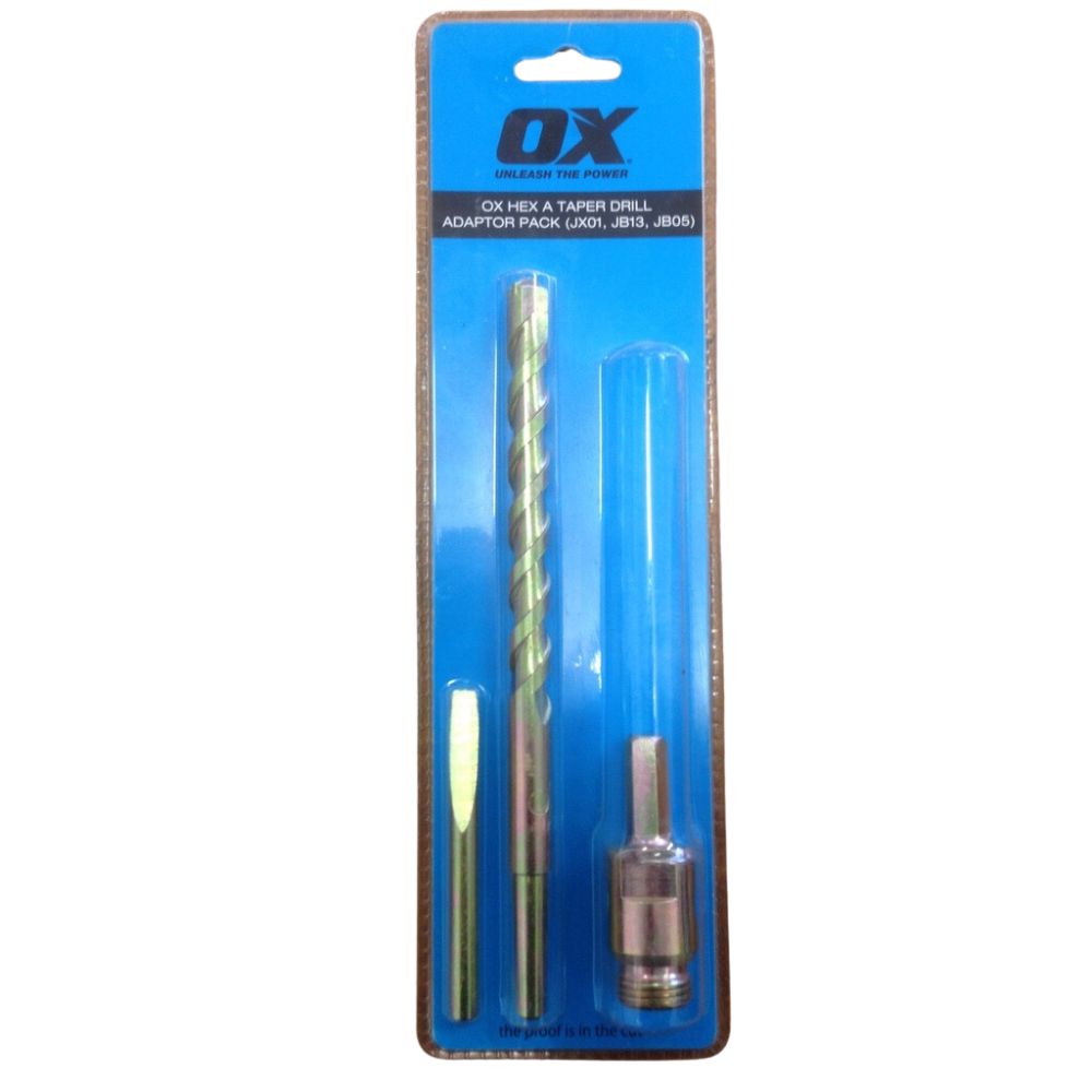 OX HEX A TAPER DRILL ADAPTOR PACK (JX01 JB13 & JB05)