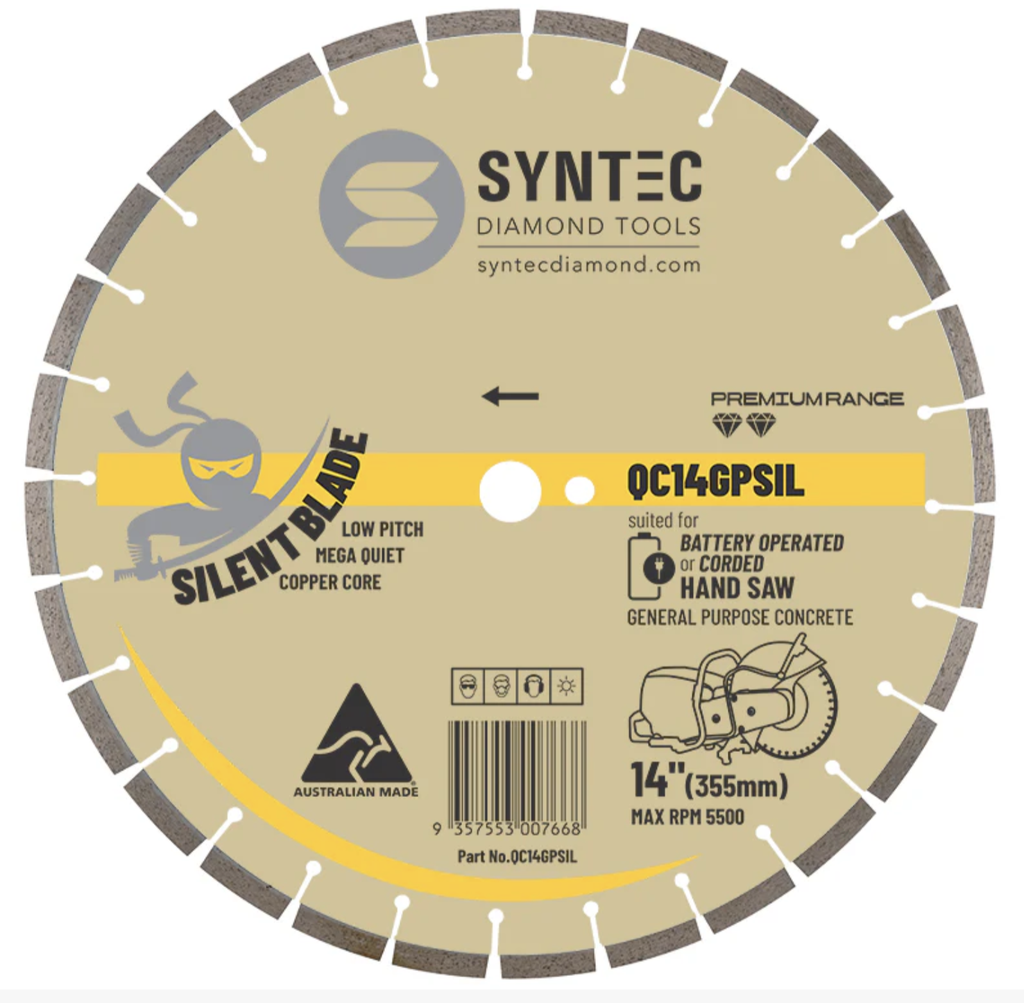 Syntec Premium Quick Cut Blade Battery/Cord Silent 14"