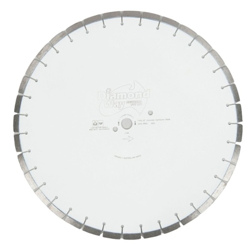 [318745] Diamond Way Contractor Diamond Blade White Concrete 16"