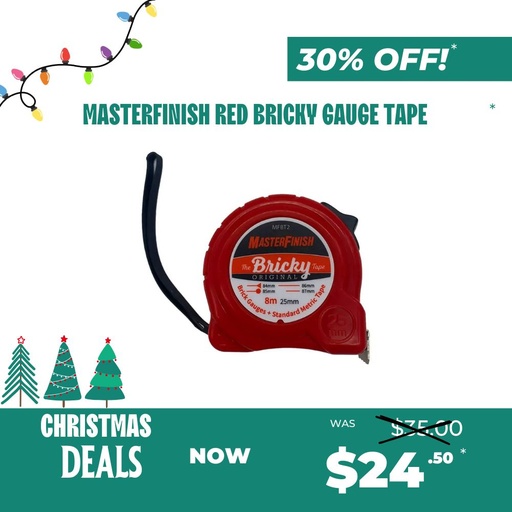 [318869] Masterfinish Red Bricky Gauge Tape