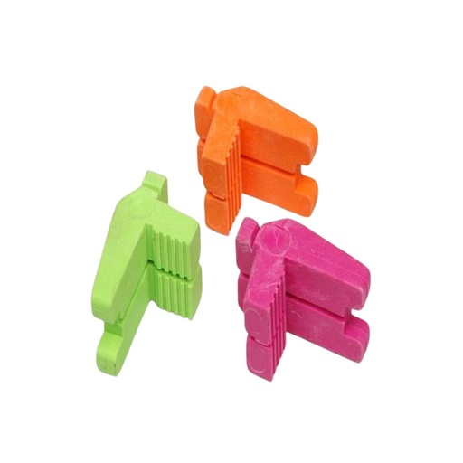 [318890] Rubber Line Blocks Fluro Super Grip