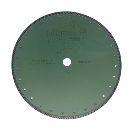 [318895] Diamond Way Continuous Rim Diamond Blade Green 14"