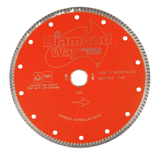 [318926] Diamond Way Turbo Blade Orange Porcelain & Tile 5"