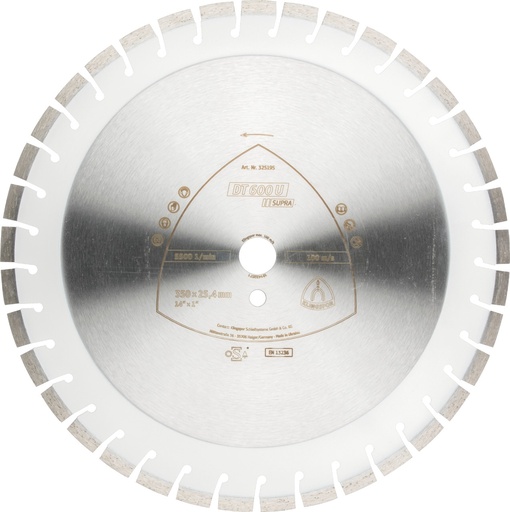 [318930] Klingspor Diamond Blade Concrete & Universal 14" (350mm)